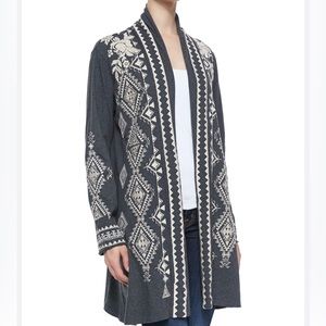 Johnny Was Tulia Embroidered Duster Cardigan, Plus Size 2X